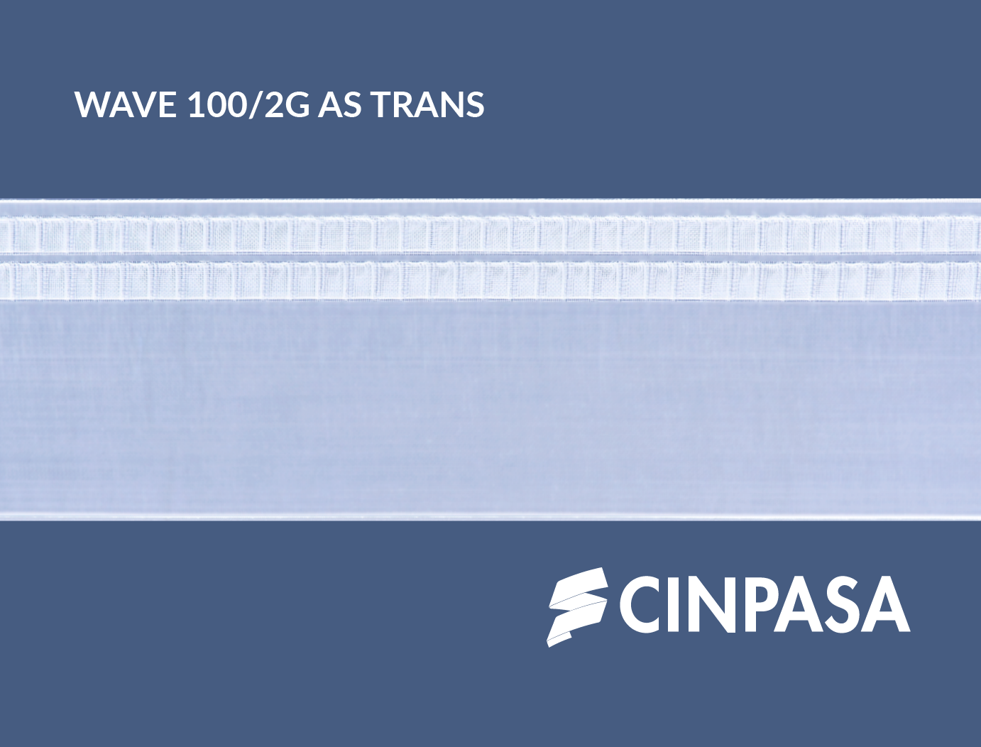  Transparent Perfect Wave Tape with 2 Asymmetrical Type G Pockets 